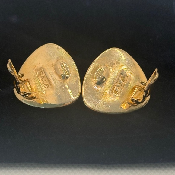 Sparkling Vintage Rare Swarovski "S.A.L." Original Rhinestone Earrings - Picture 4 of 7